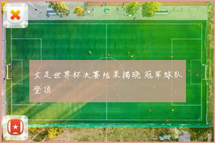 女足世界杯决赛结果揭晓 冠军球队登顶